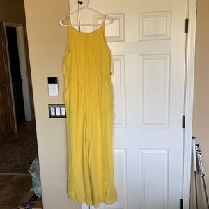 Womens yellow jumpsuit size XL